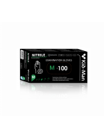 NITRILE EXAMINATION GLOVES, size M, black, pack
