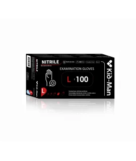 NITRIL-EINWEGHANDSCHUHE, L Größe, schwarz, Packung