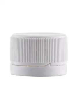 PLASTIC CAP PP 28mm with guarantee ring, white, pcs