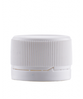 PLASTIEK DEKSEL PP 28mm met garantiering, wit, per eenh