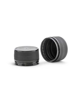 KUNSTSTOFFKAPPE PP 28mm MIT GARANTIERING, SCHWARZ, STK