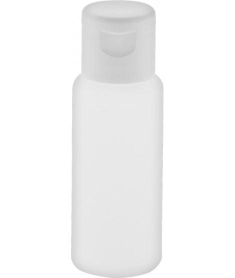 FLACON 50 ML AVEC COUVERCLE RABATTABLE (NEUF)