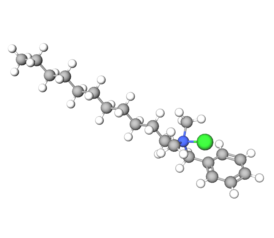 Benzalkonio chloridas 3D