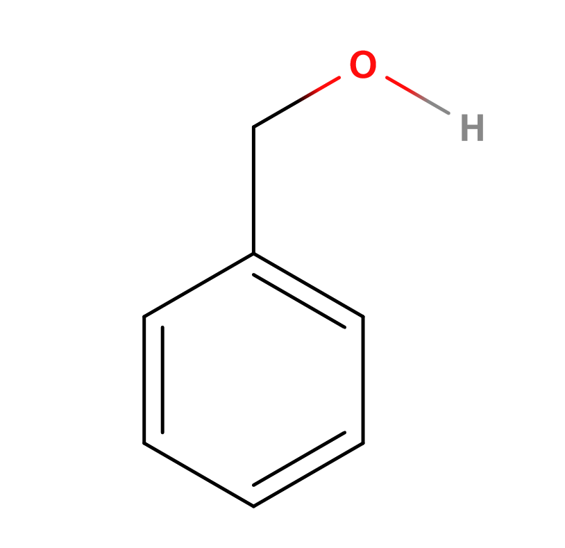 Benzilo alkoholis 2D