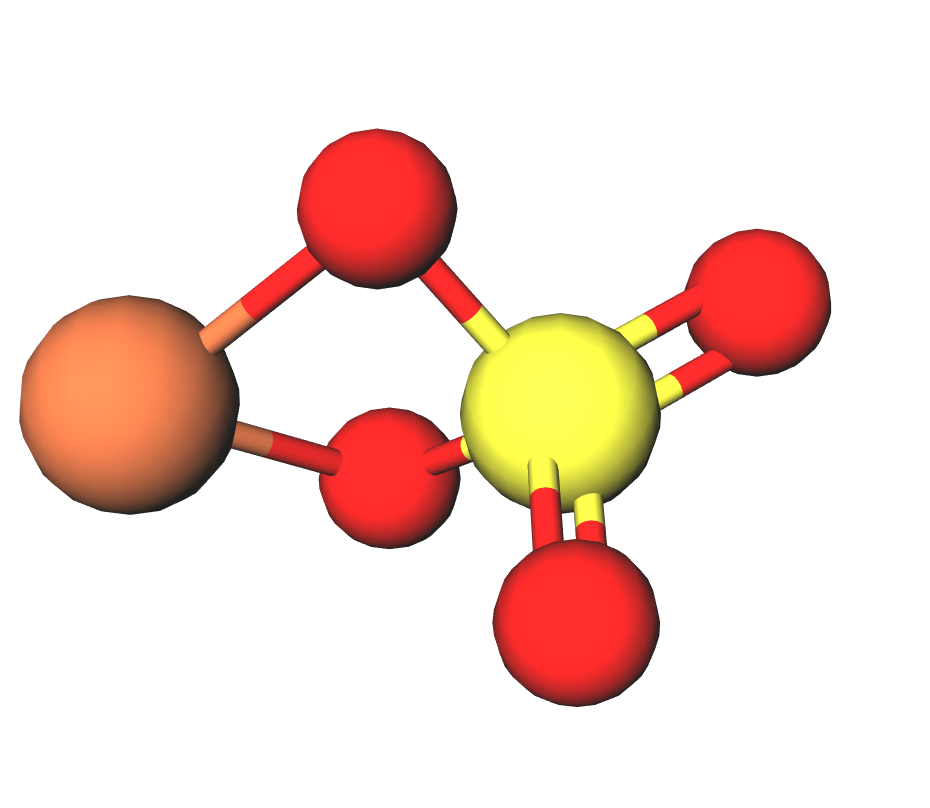 Iron II sulfate 3D
