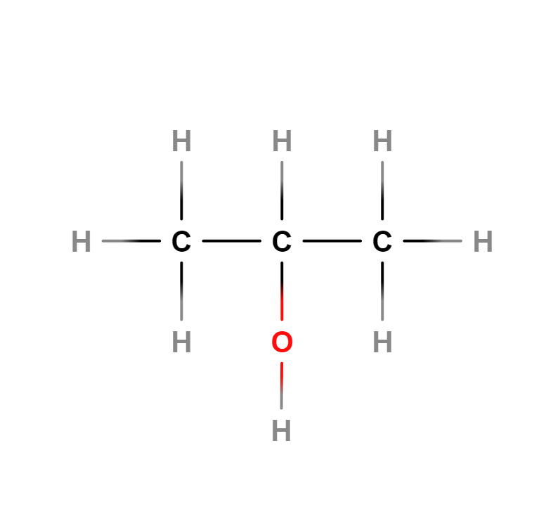 Izopropanolis 2D