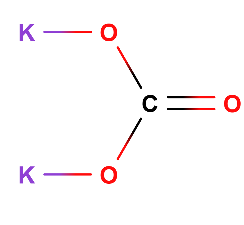 Potassium carbonate 2D