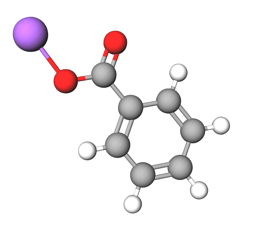 Sodium benzoate 3D