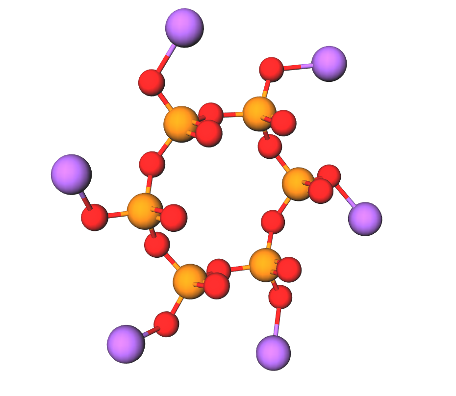Natrio heksametafosfatas 3D