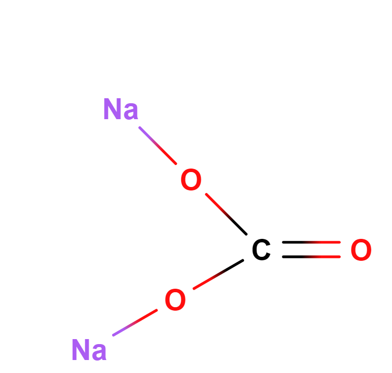 Natrio karbonatas 2D