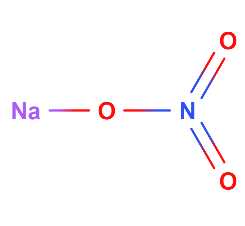 Natrio nitratas 2D