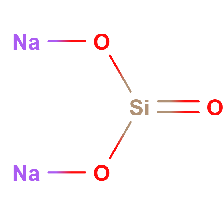 Natrio metasilikatas 2D