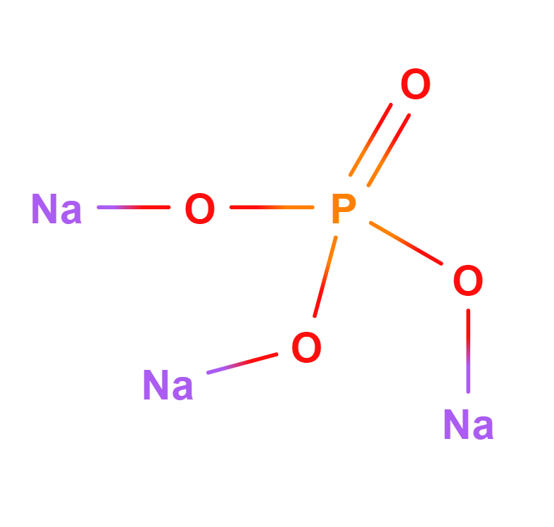 Trinatrio fosfatas 2D